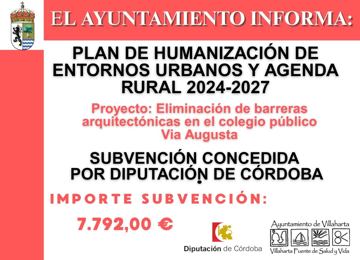 SUBVENCIÓN RECIBIDA. PLAN DE HUMANIZACIÓN