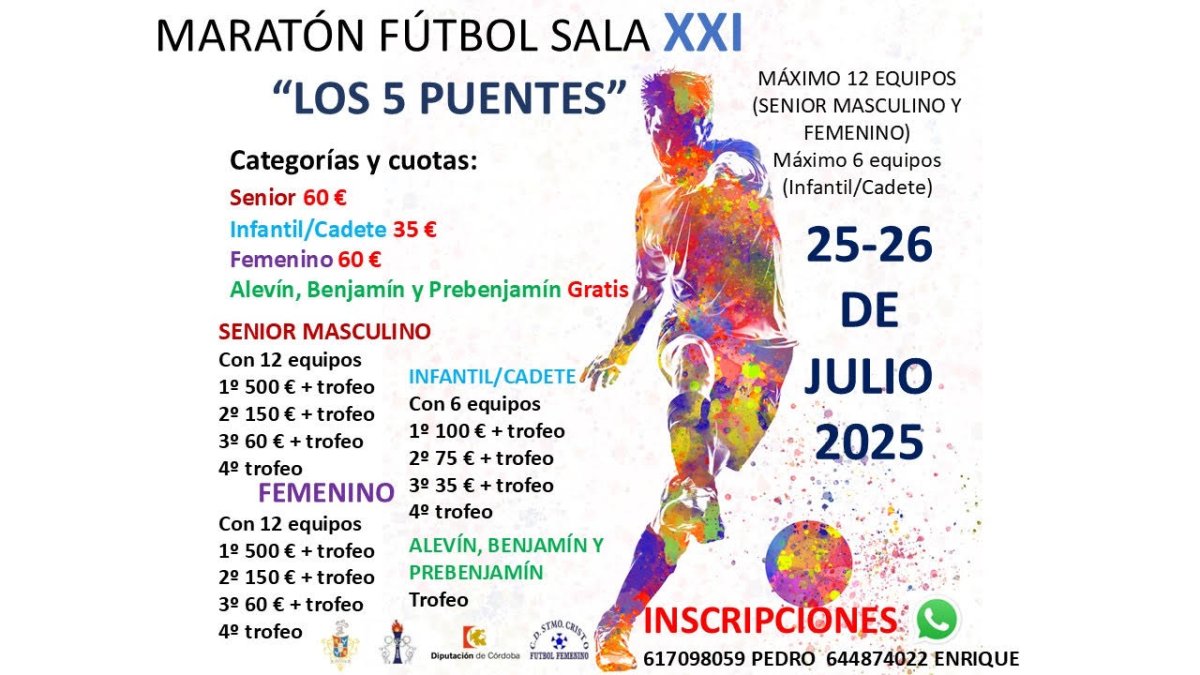 MARATÓN FÚTBOL SALA XXI «LOS 5 PUENTES»