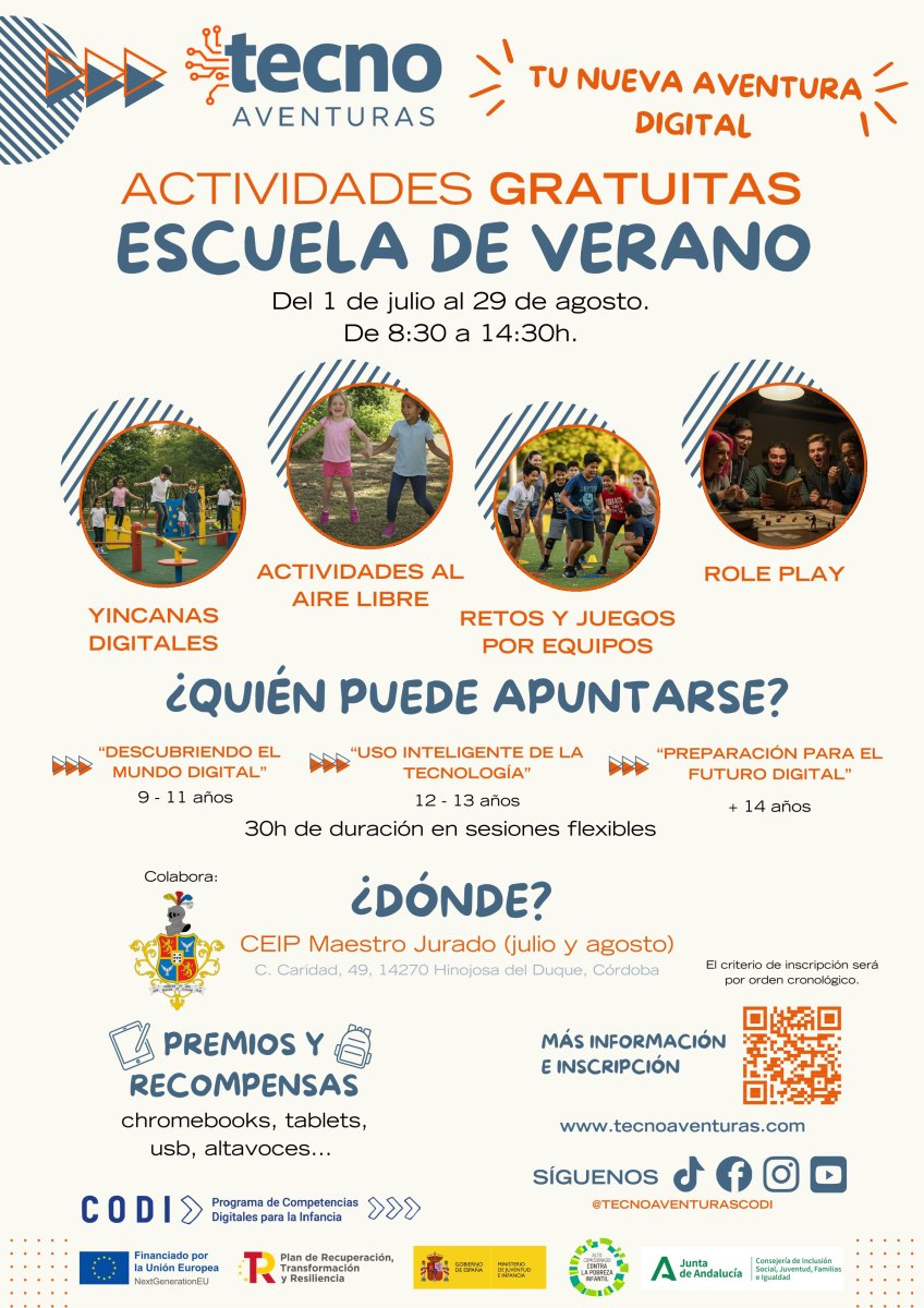 ESCUELA DE VERANO. TECNO AVENTURAS