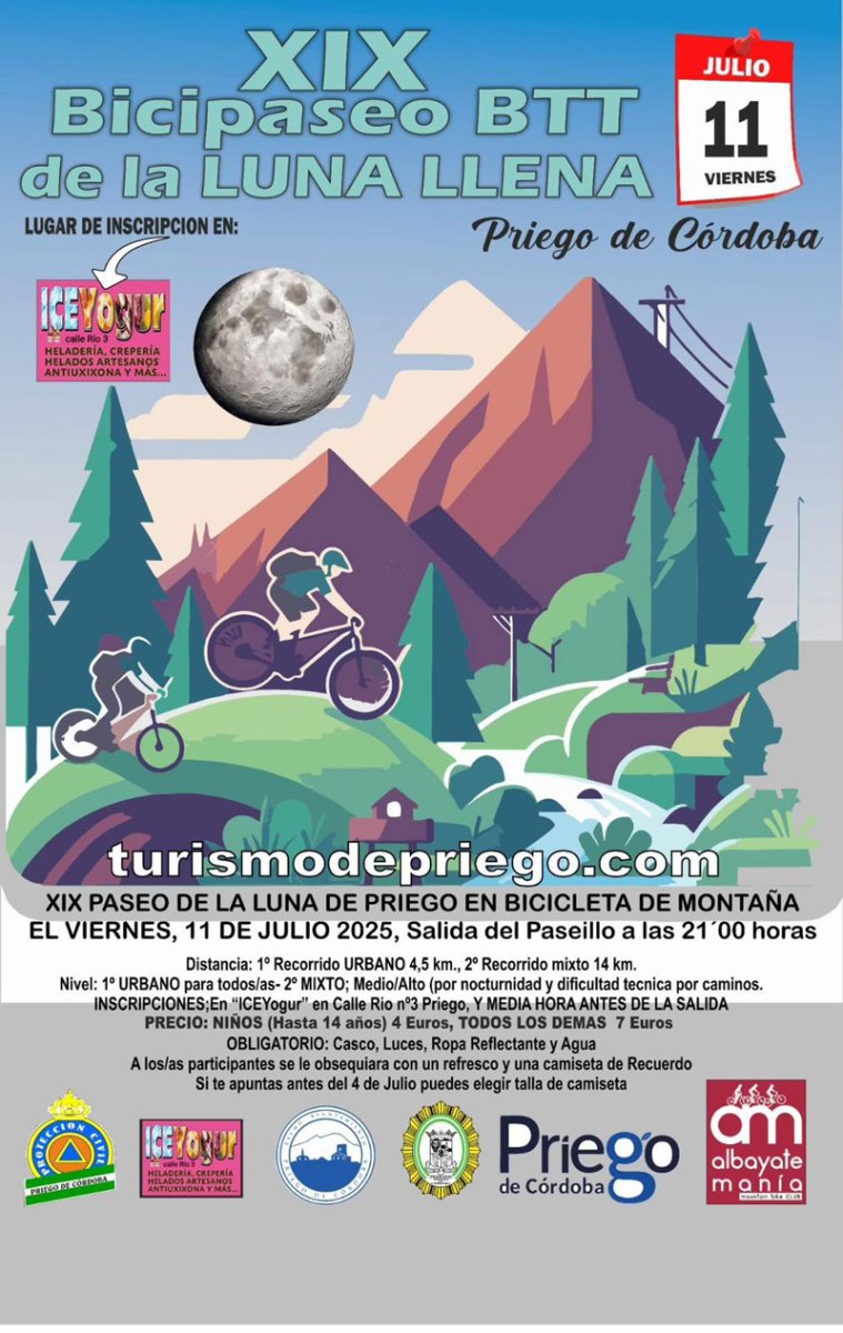 XIX Bicipaseo BTT de la Luna LLena 2025