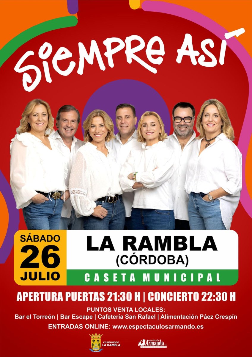 CONCIERTO DEL GRUPO «SIEMPRE ASÍ» EN LA RAMBLA