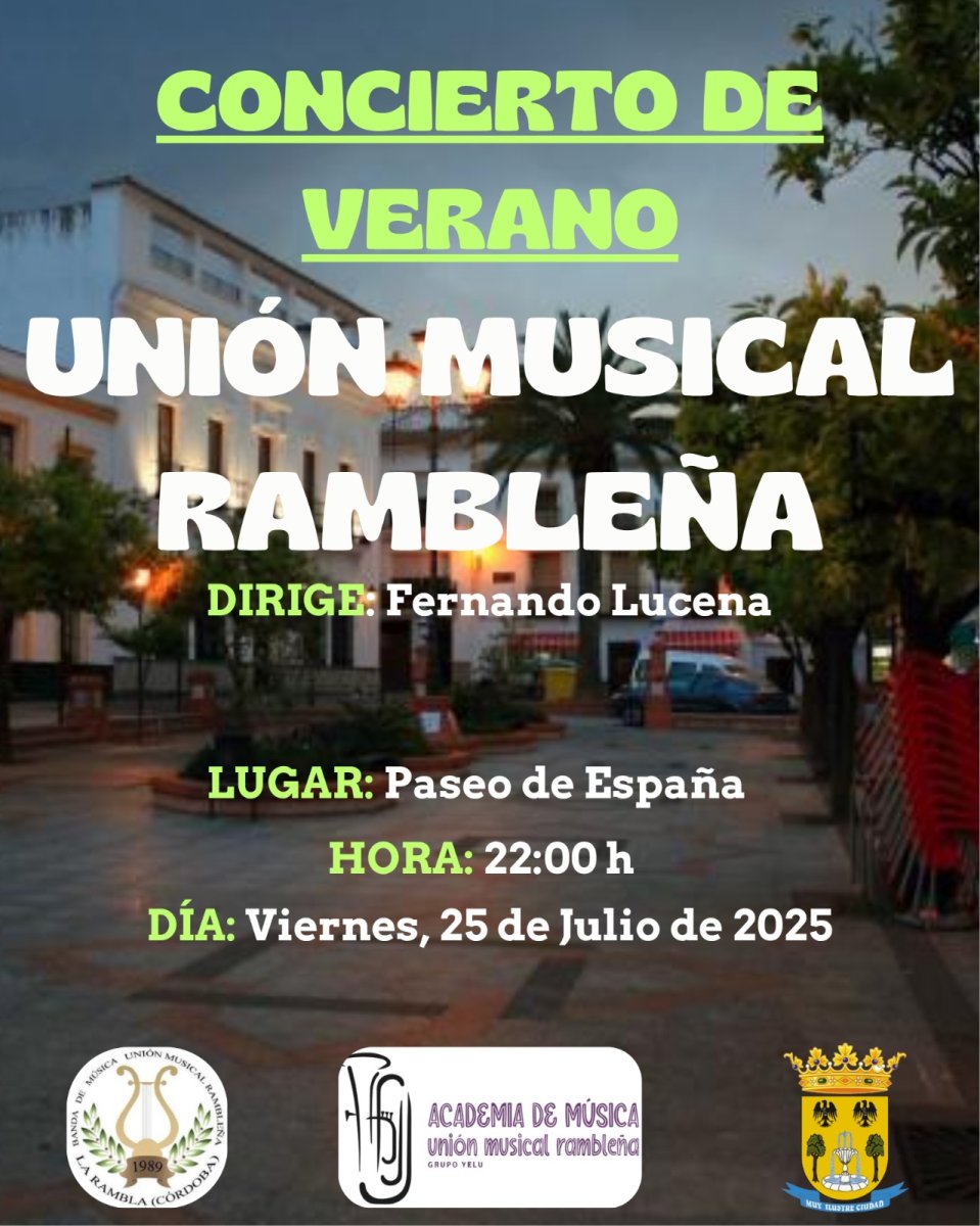 CONCIERTO DE LA BANDA DE MÚSICA DE LA «UNIÓN MUSICAL RAMBLEÑA»