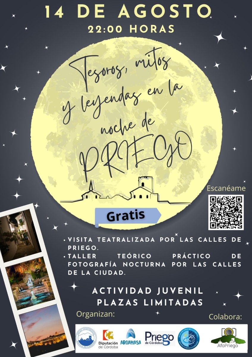 TESOROS, MITOS Y LEYENDAS EN LA NOCHE DE PRIEGO