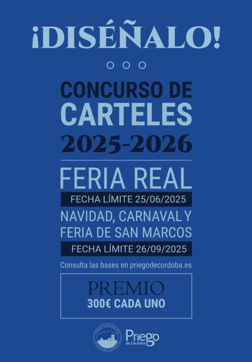 CONCURSO DE CARTELES NAVIDAD 2025, CARNAVAL 2026 Y FERIA DE SAN MARCOS 2026