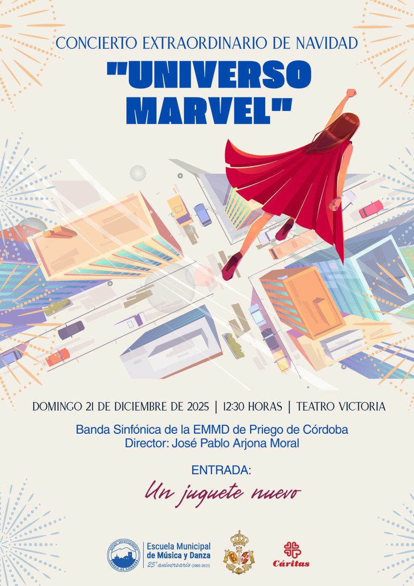 Concierto Extraordinario de Navidad, Banda Sinfónica de la EMMD de Priego de Córdoba, 21 diciembre 2025