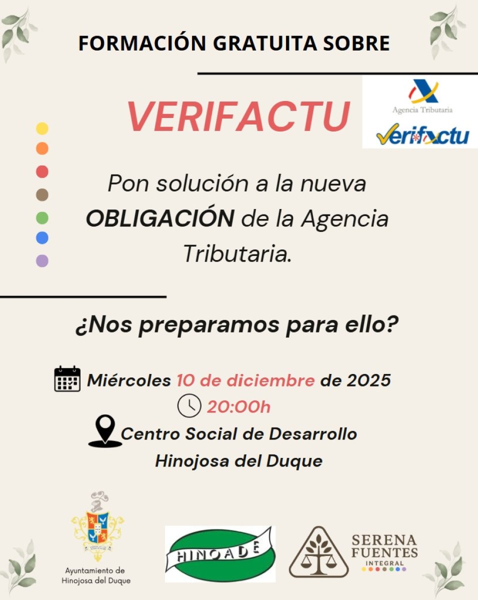 FORMACIÓN GRATUITA sobre VERIFACTU