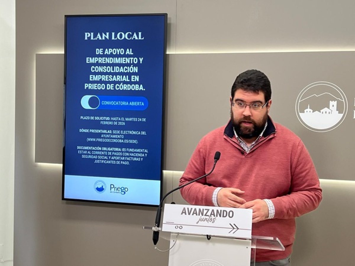 Priego de Córdoba convoca 135.000€ en ayudas para emprendedores y empresas (plazo: 24 feb.)