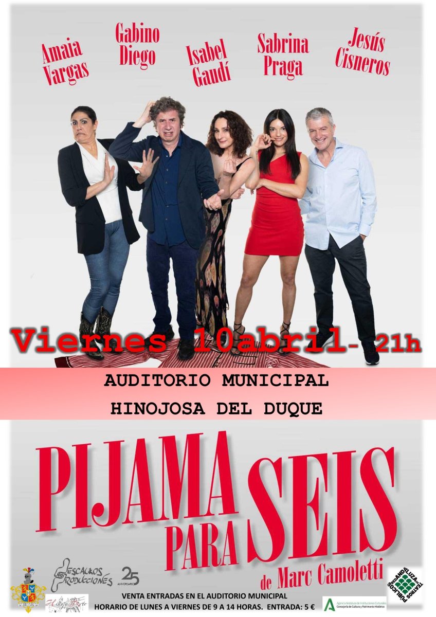 TEATRO «PIJAMA PARA SEIS» de Marc Camoletti