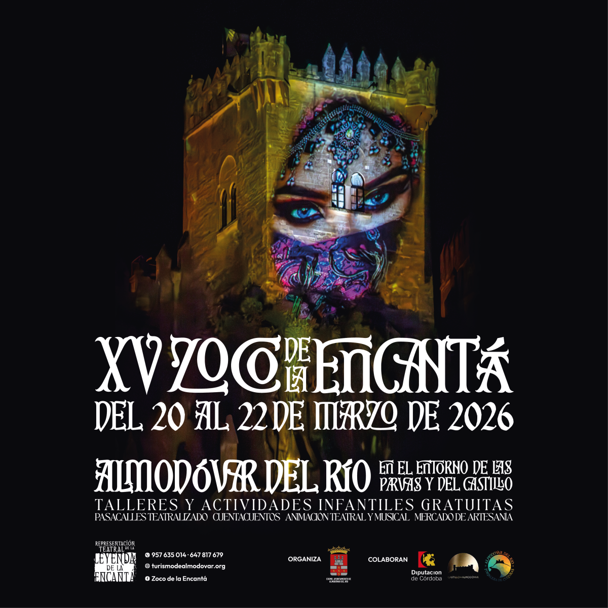XV Zoco de la Encantá, 20-22: gran representación sábado 22:00 con vídeo mapping en el Castillo