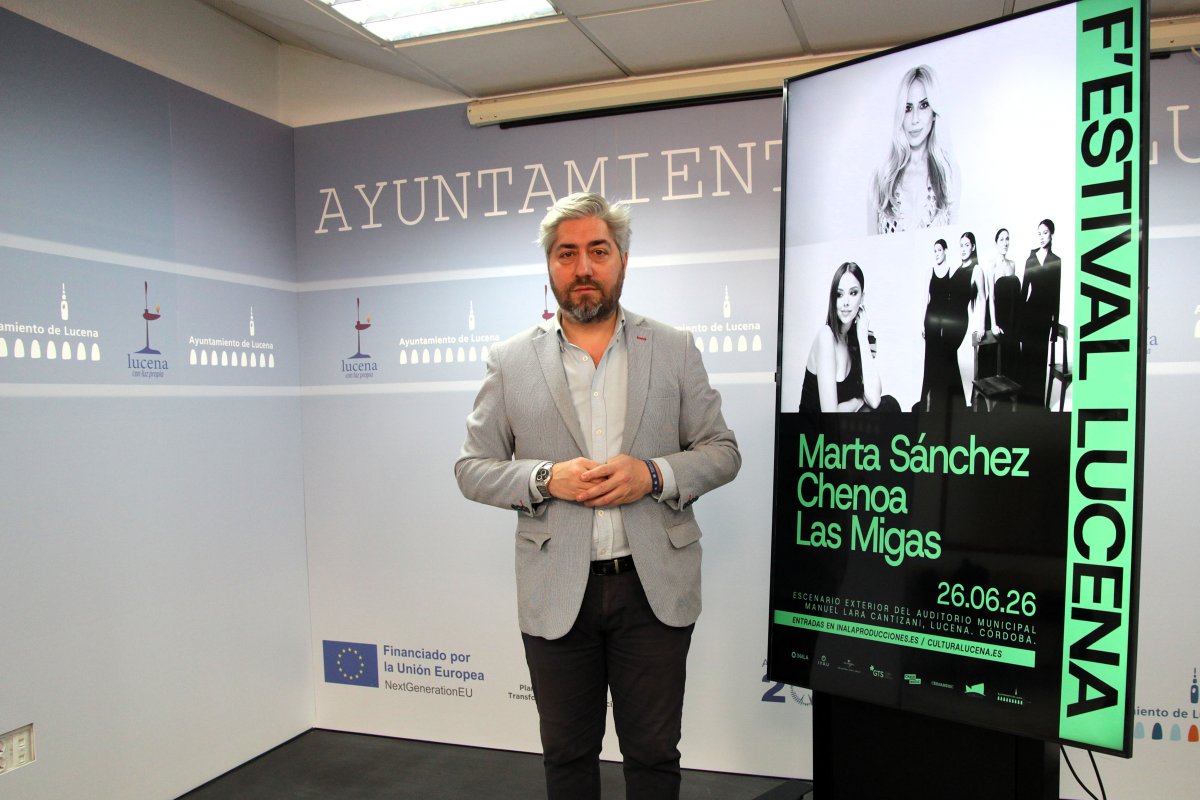 F’Estival Lucena 2026: Marta Sánchez, Chenoa y Las Migas, 26 junio en el exterior del Auditorio