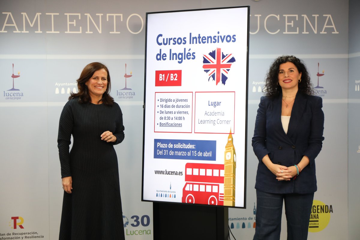 Ayuntamiento convoca cursos intensivos de inglés B1/B2: 60 plazas, 70€/130€, inscripciones hasta 15/4