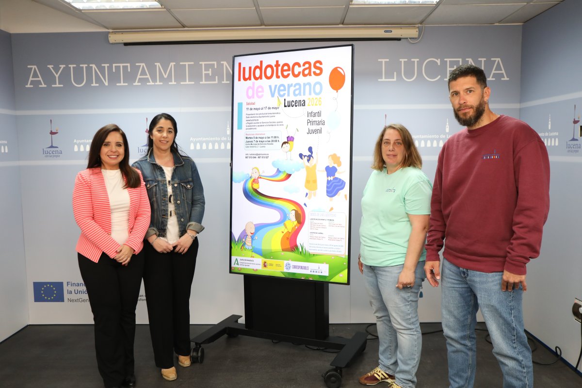 Ludotecas de Verano 2026 en Lucena arrancan 29 jun; inscripciones 11-17 mayo