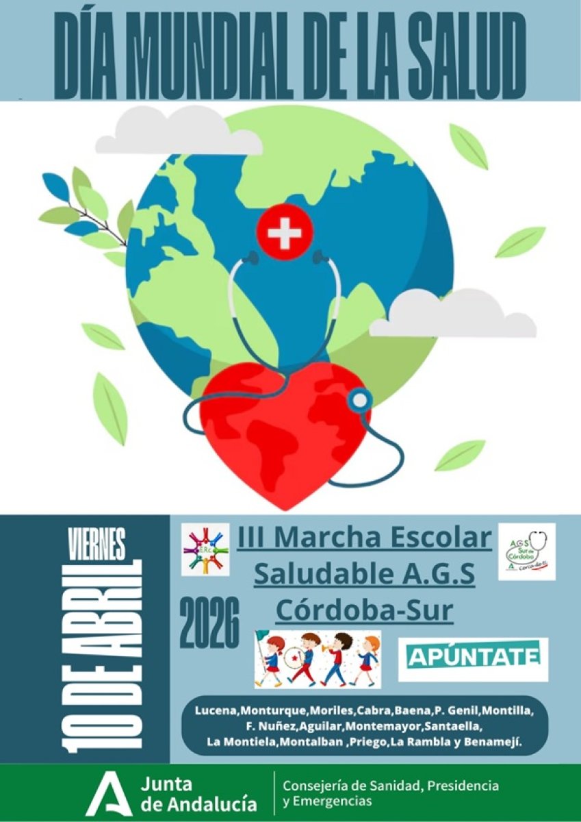 10 de abril: III Marcha Escolar Saludable moviliza a alumnado de primaria y secundaria