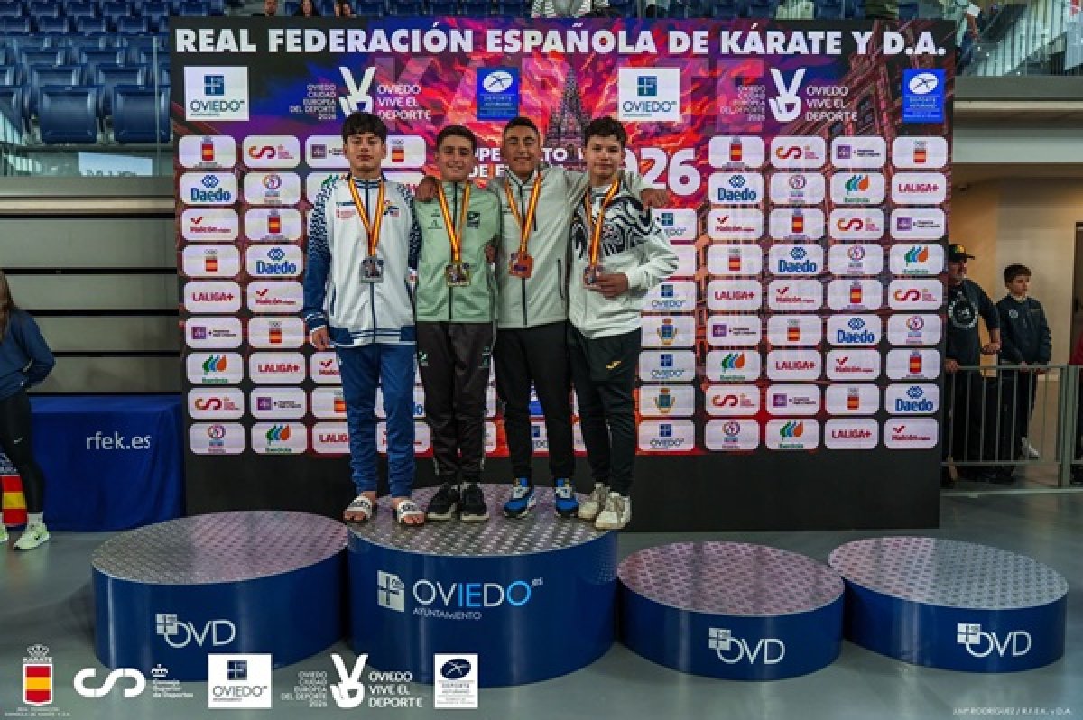 C.D. Shotokan Villoslada, club andaluz más laureado: 4 medallas y oro de Miguel Ángel Cobo