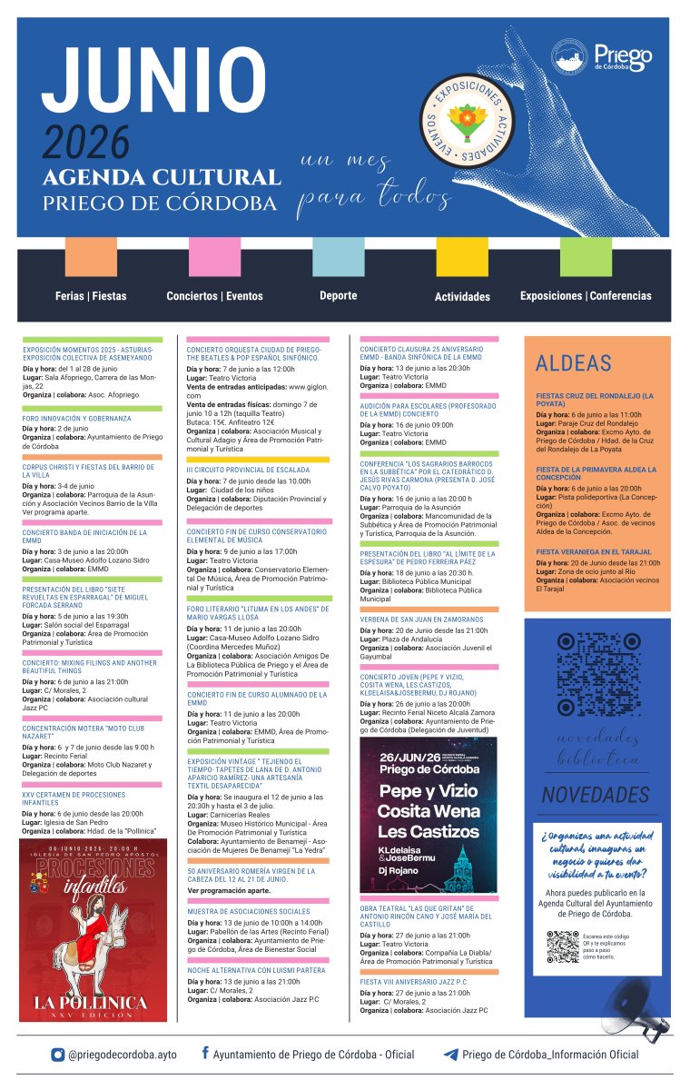Agenda Cultural Junio 2026