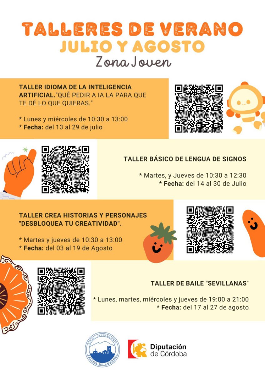 Verano Joven 2026. Talleres Zona Joven