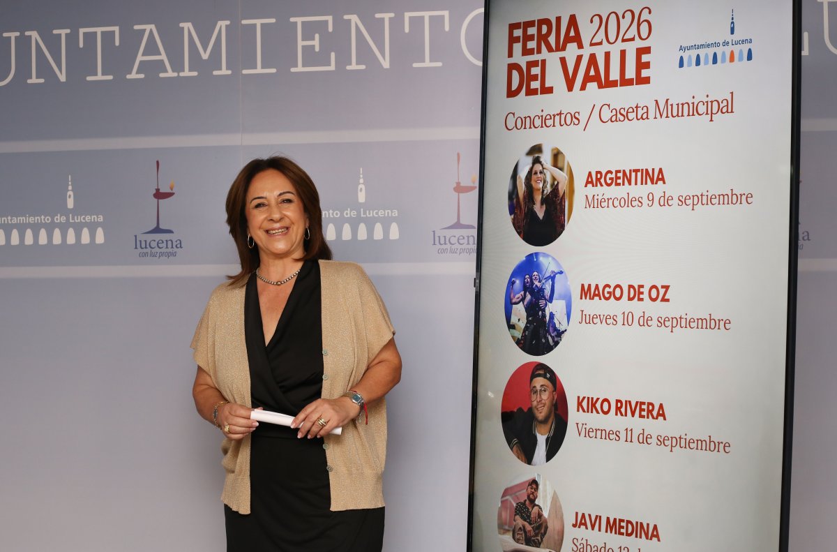 Lucena adelanta la Feria del Valle al 8-12 de septiembre de 2026 con jornada silenciosa y grandes conciertos