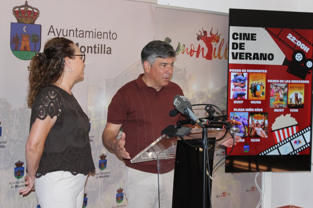 Montilla ofrece seis proyecciones nocturnas gratuitas entre el 21 de julio y el 12 de agosto