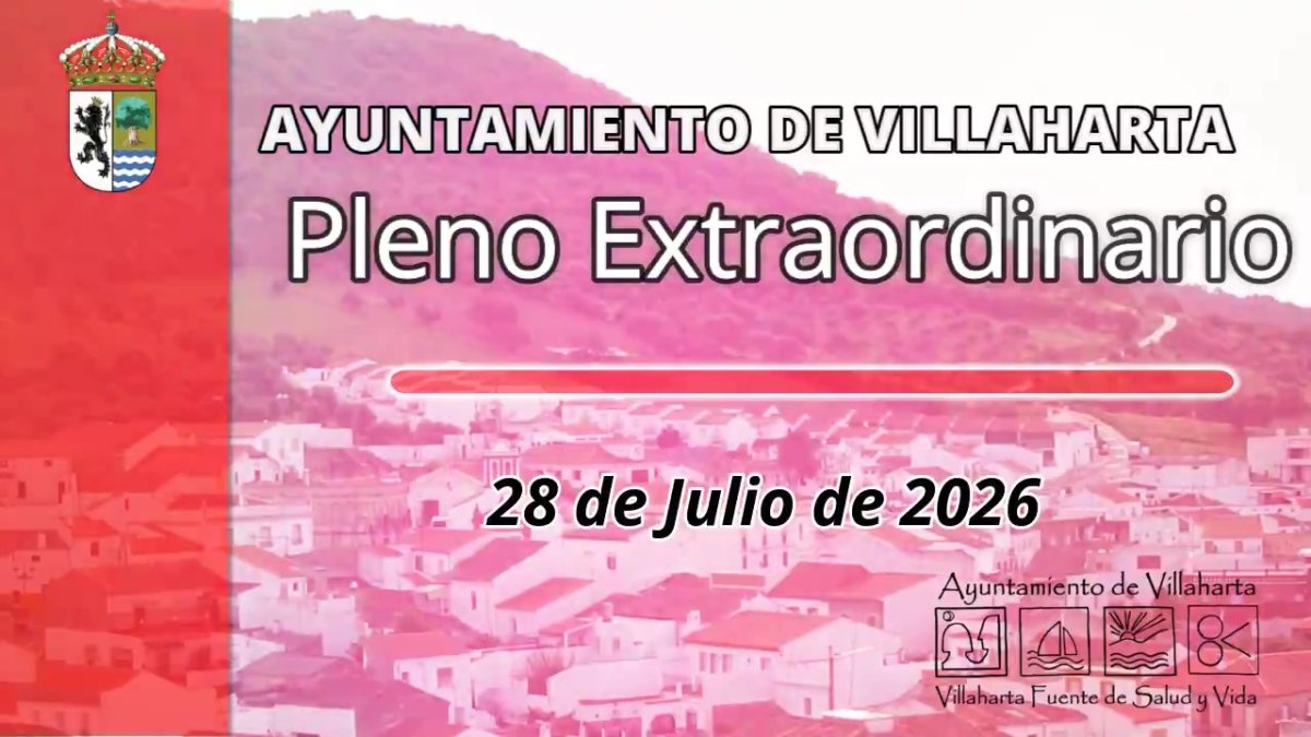 Pleno 28/7/2026 debatirá suplemento 1/2026 y delegación para contratar fases 4ª y 5ª del polideportivo