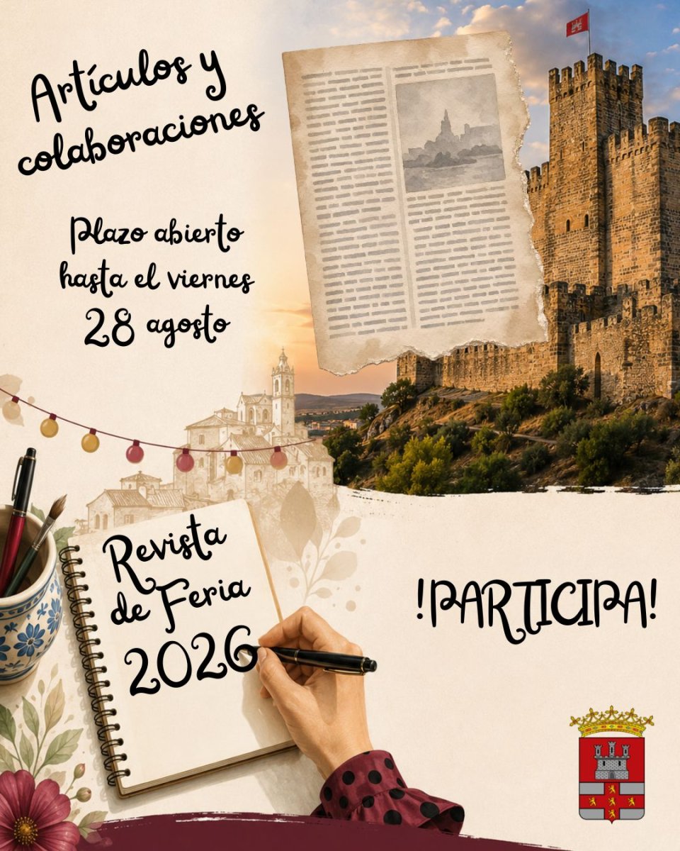 Convocan colaboraciones para el periódico de Feria 2026 de Almodóvar del Río; plazo 28/08/2026
