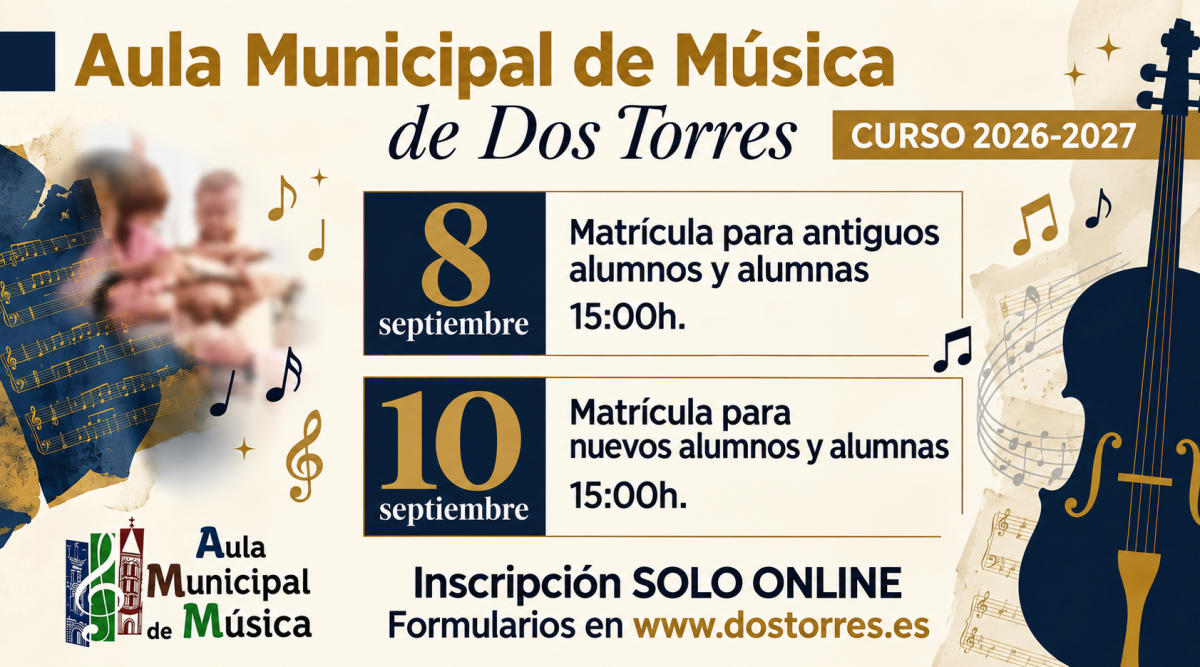 AULA MUNICIPAL DE MÚSICA MATRÍCULA 2026-2027