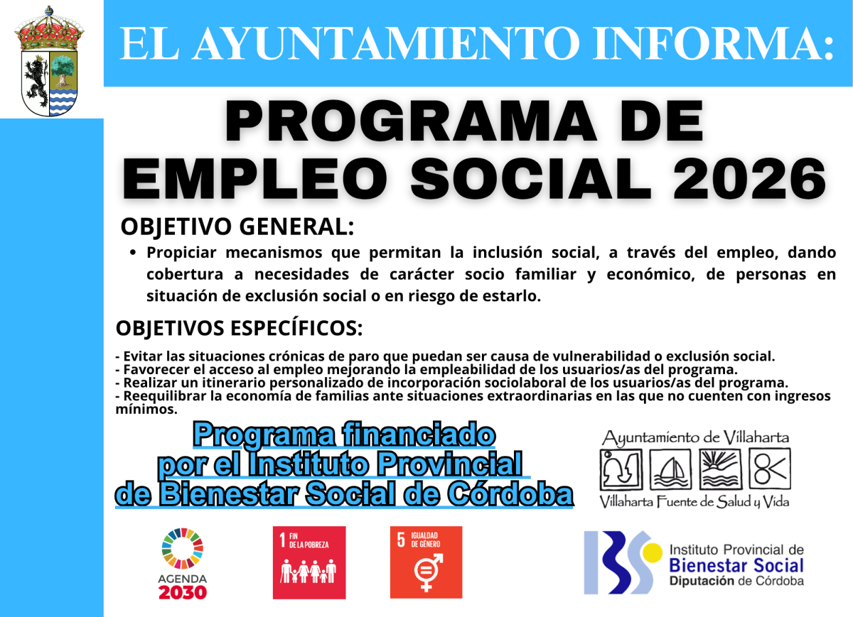 SUBVENCIÓN RECIBIDA. EMPLEO SOCIAL 2026
