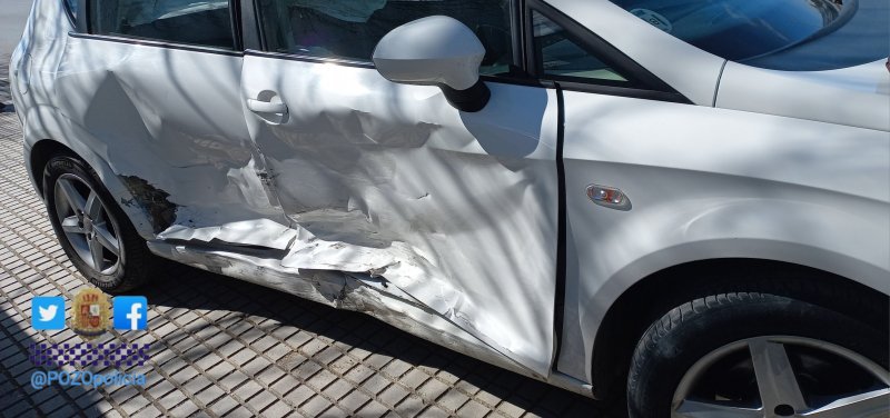 Accidente de tráfico en Pozoblanco deja una persona herida y dos vehículos destrozados