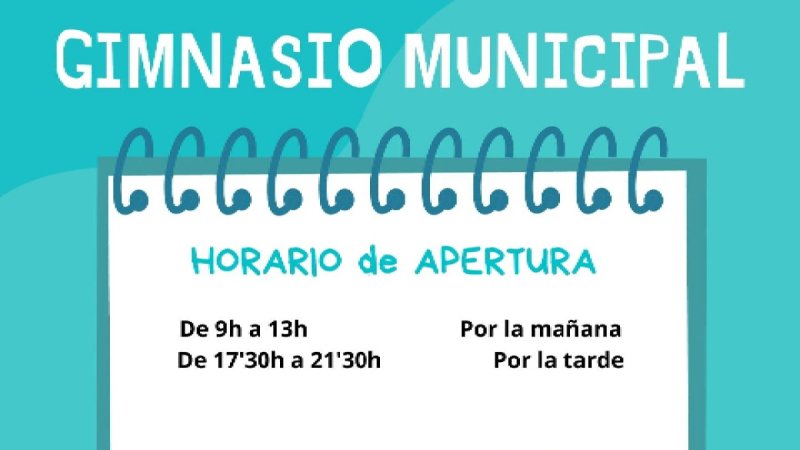 Nuevo horario en Polideportivo Municipal «José Luis Morales»