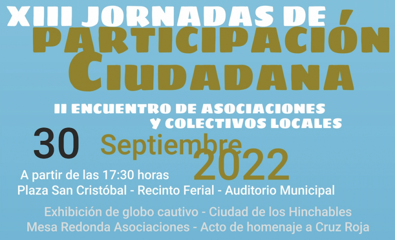XIII Jornada de participación ciudadana en Hinojosa del Duqe y II ecuentro de asociaciones y colectivos locales