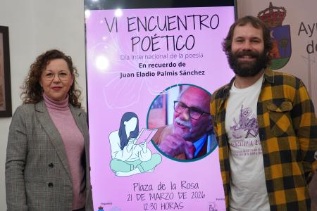 imagen de VI Encuentro Poético en Montilla: 21 de marzo a las 12:30 en Plaza de la Rosa y homenaje a Palmis