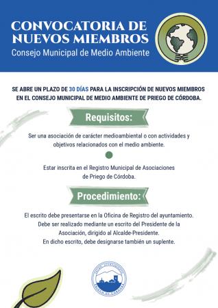 imagen de Convocatoria Nuevos Miembros Consejo General de Medio Ambiente 2024