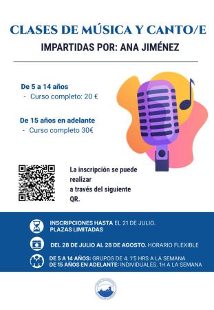 imagen de Taller de Canto Verano Joven 2025