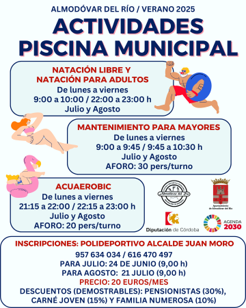 imagen de Actividades deportivas en la piscina municipal