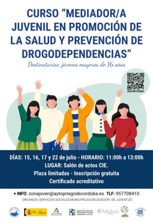 imagen de Curso Mediador/a Juvenil en Promoción de la Salud y Prevención de Drogodependencias