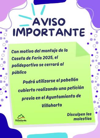 imagen de CIERRE TEMPORAL DEL POLIDEPORTIVO