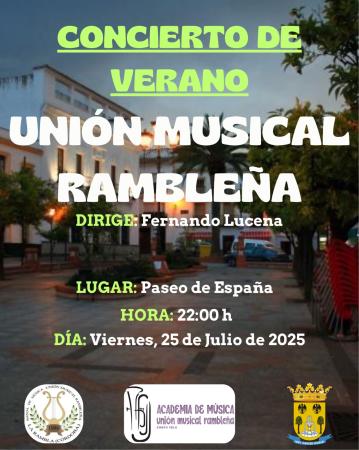 imagen de CONCIERTO DE LA BANDA DE MÚSICA DE LA «UNIÓN MUSICAL RAMBLEÑA»