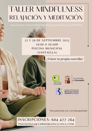 imagen de TALLER MINDFULNESS RELAJACIÓN Y MEDITACIÓN