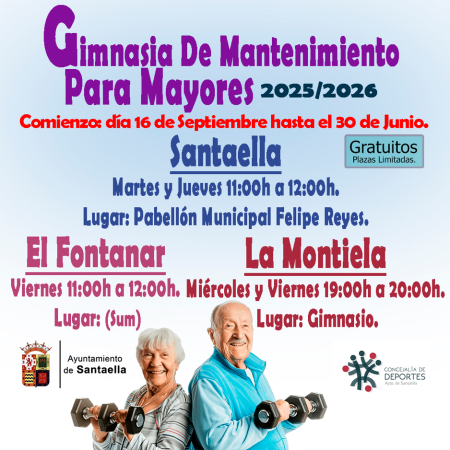 imagen de GIMNASIA MANTENIMIENTO MAYORES