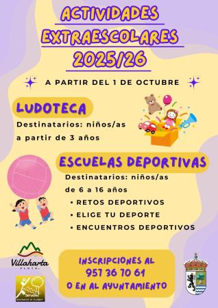 imagen de ACTIVIDADES EXTRAESCOLARES 2025/26