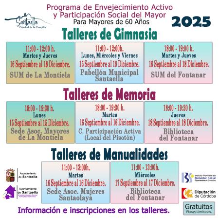 imagen de TALLERES MAYORES 60 AÑOS