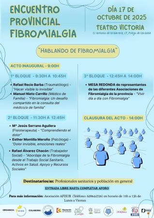 imagen de Encuentro Provincial De Fibromialgia, 17 Octubre 2025