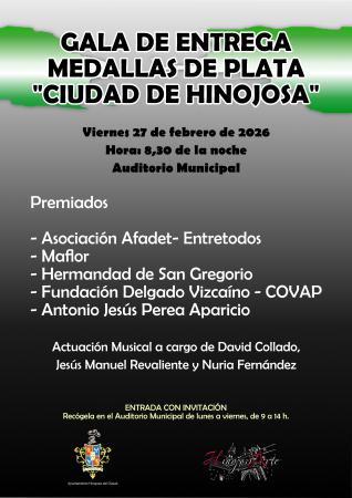 imagen de Gala de medallas el 27 y Día de Andalucía con actividades el 28 en Hinojosa del Duque