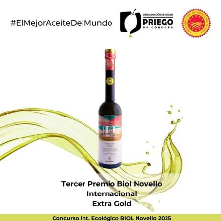imagen de Rincón de la Subbética logra 3º premio y Medalla Extra Gold en la 17ª edición del BIOL Novello (Italia)