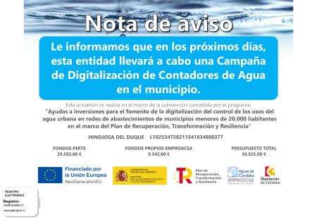 imagen de La Diputación de Córdoba digitaliza redes hidráulicas para detectar fugas y reducir pérdidas
