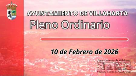 Pleno municipal el 10 de febrero debatirá el presupuesto 2026 y ayudas contra la despoblación