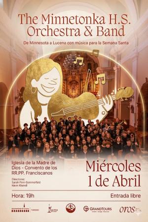 imagen de Minnetonka H.S. Orchestra actúa en Lucena el Miércoles Santo (1/4, 19:00). Entrada libre
