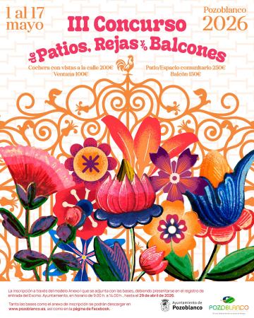 Pozoblanco convoca el III Concurso de Balcones, Ventanas y Espacios Comunitarios 2026