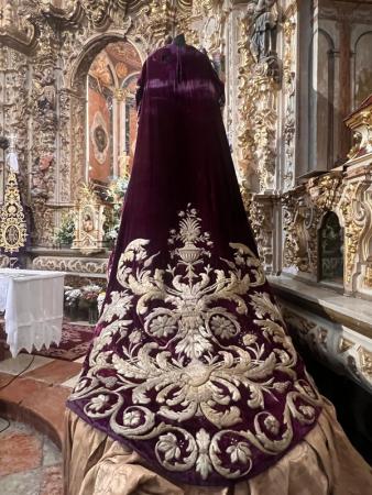 imagen de Túnica de Patrocinio López (s. XIX) restaurada por el IAPH y lista para el culto (abr. 2026)