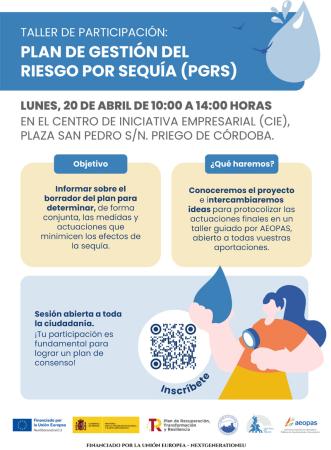 imagen de CENTRAL DE AGUAS IMPULSA UN TALLER DE PARTICIPACIÓN SOBRE EL BORRADOR DEL PLAN DE GESTIÓN DEL RIESGO POR SEQUÍA