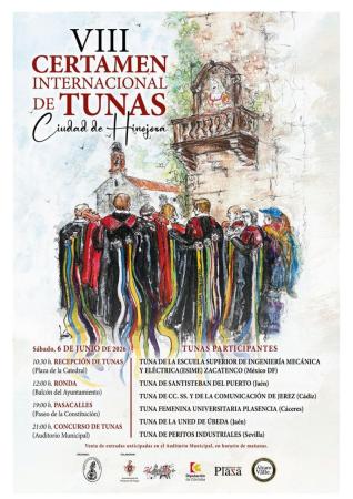 Hinojosa acoge el VIII Certamen Internacional de Tunas el 6 de junio; final en Aud. Municipal 21:00